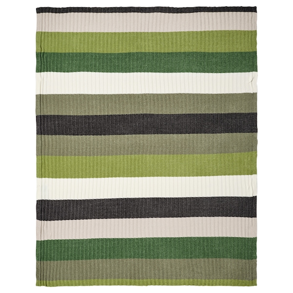 IKEA FJÄLLTRIFT throw, gray/green, 51x67 in, Ikea Ireland | 8012FCDXT