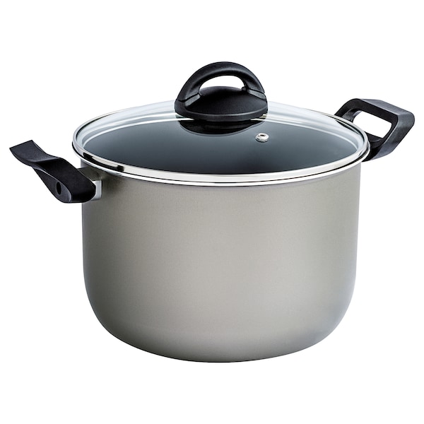 IKEA FJÄRSING pot with lid, gray, 9 in, Ikea Ireland | 2013WEDGU
