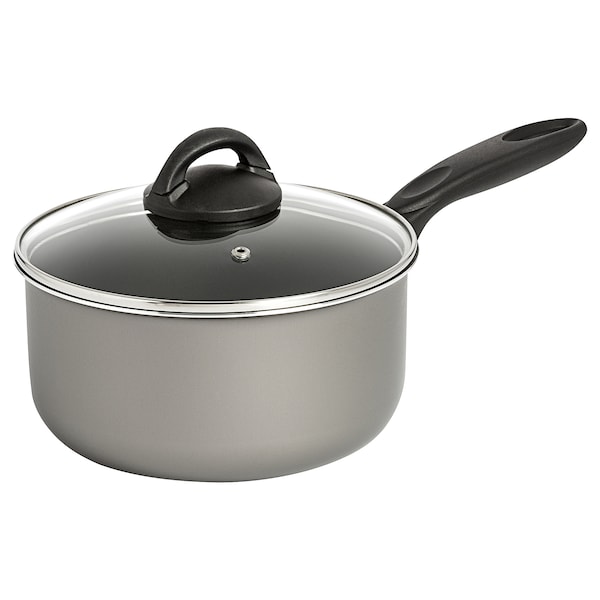 IKEA FJÄRSING saucepan with lid, gray, 8 in, Ikea Ireland | 4027PCJTF