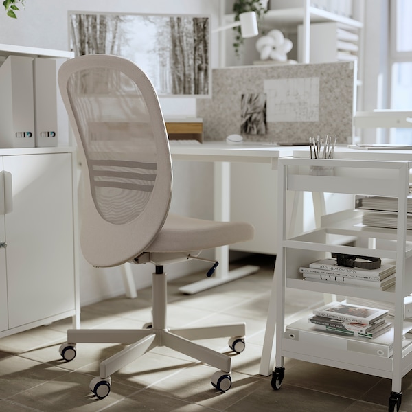 IKEA FLINTAN office chair Beige, Ikea Ireland | 6031QCNZI