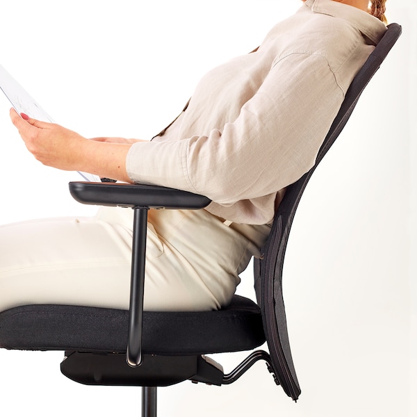 IKEA FLINTAN office chair with armrests Black, Ikea Ireland | 3762ESUBQ