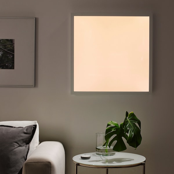 IKEA FLOALT LED light panel, dimmable white spectrum, 24x24 in, Ikea Ireland | 2549TVRBH