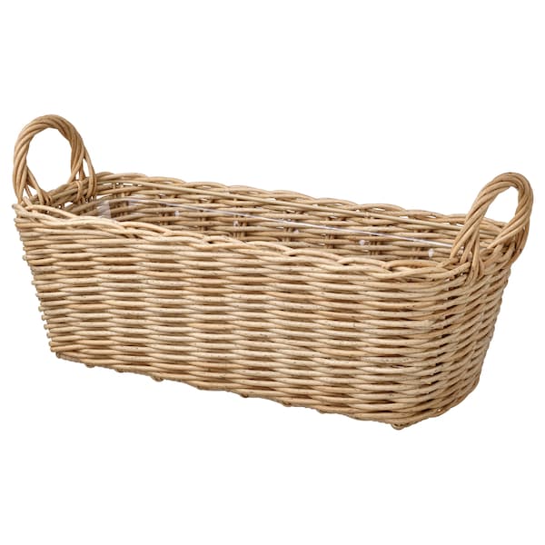 IKEA FLODBJÖRK flower box, indoor/outdoor light gray-brown, 21x8 in, Ikea Ireland | 2957HQSJK