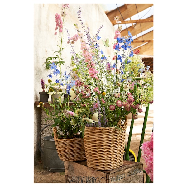 IKEA FLODBJÖRK plant pot, indoor/outdoor light gray-brown, 9 ½ in, Ikea Ireland | 1840XZALU