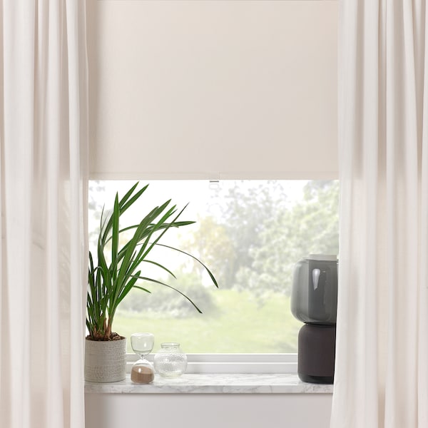 IKEA FÖNSTERBLAD black-out roller blind, 48x61 in Beige, Ikea Ireland | 7516PLBGT