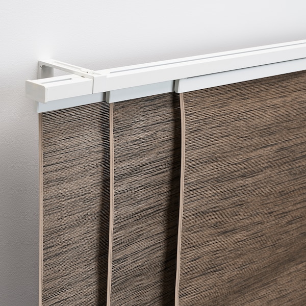 IKEA FÖNSTERVIVA panel curtain, 24x118 in Brown / Gray, Ikea Ireland | 5243QVOZX