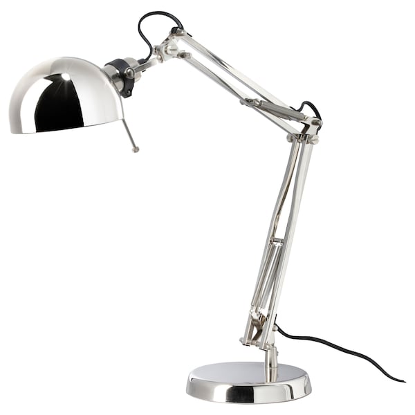 IKEA FORSÅ work lamp Nickel Plated, Ikea Ireland | 9680RNKDM
