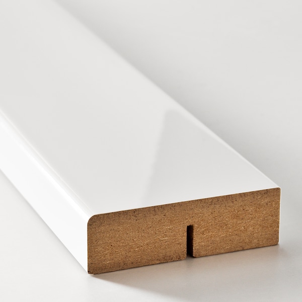 IKEA FÖRBÄTTRA rounded deco strip, 87 in High Gloss White, Ikea Ireland | 9263KSTMG