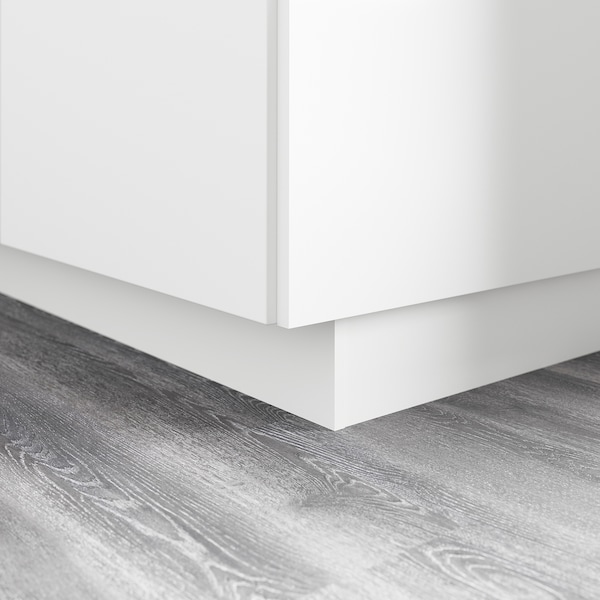 IKEA FÖRBÄTTRA toekick, 84x4 1/2 in Matt White, Ikea Ireland | 8491PVEBQ