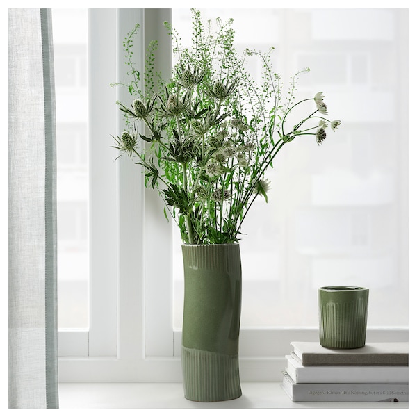 IKEA FRÖDD vase, dark green, 8 ¼ in, Ikea Ireland | 3769HBTIE