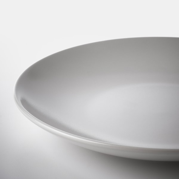 IKEA FÄRGKLAR 18-piece dinnerware set Matte Light Gray, Ikea Ireland | 3250KBCIA