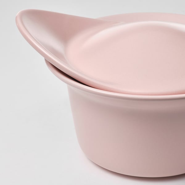 IKEA FÄRGKLAR baking/serving dish with lid, 6.8 oz, 2 pack Matte Light Pink, Ikea Ireland | 7283YECLM