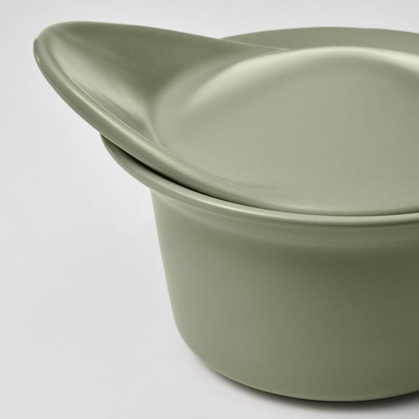 IKEA FÄRGKLAR baking/serving dish with lid, 6.8 oz, 2 pack Matte Light Green, Ikea Ireland | 6810GLHSP