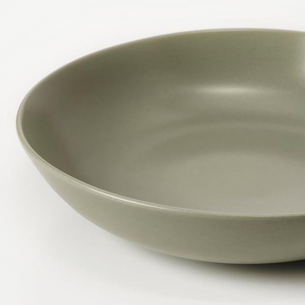 IKEA FÄRGKLAR deep plate/bowl, 9 in, 4 pack Matte Green, Ikea Ireland | 6813RWZQP