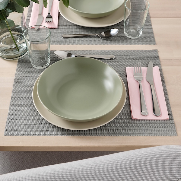 IKEA FÄRGKLAR deep plate/bowl, 9 in, 4 pack Matte Green, Ikea Ireland | 6813RWZQP