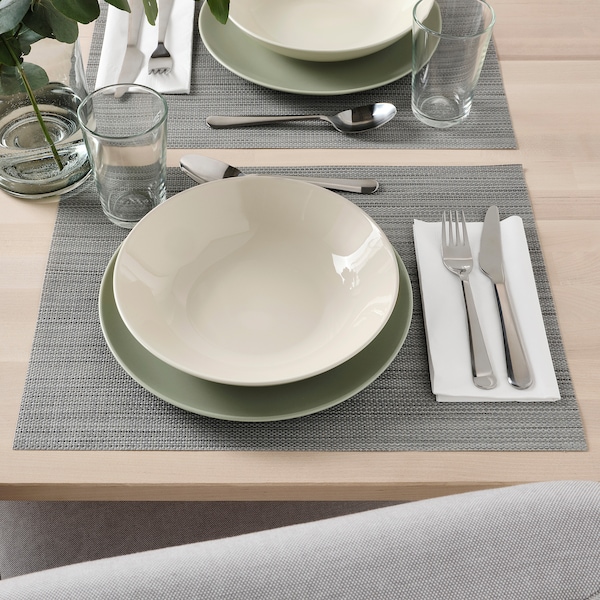IKEA FÄRGKLAR deep plate/bowl, 9 in, 4 pack Glossy Beige, Ikea Ireland | 2905MRYCT