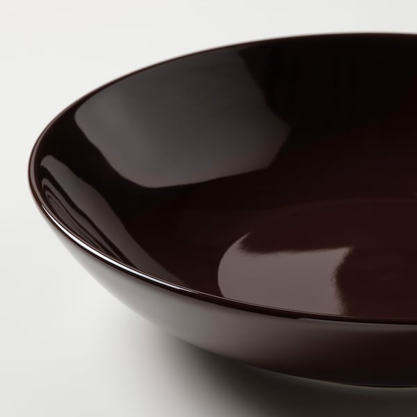 IKEA FÄRGKLAR deep plate/bowl, 9 in, 4 pack Glossy Brown, Ikea Ireland | 3658TPMRB