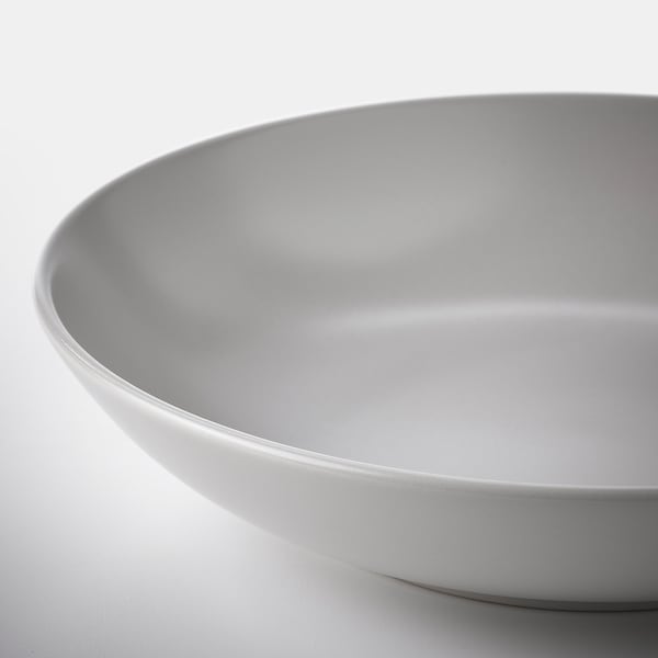IKEA FÄRGKLAR deep plate/bowl, 9 in, 4 pack Matte Light Gray, Ikea Ireland | 3659NDBCK