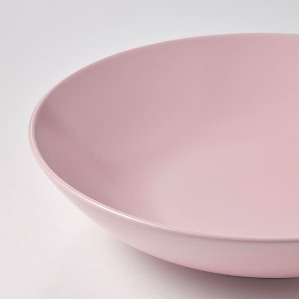 IKEA FÄRGKLAR deep plate/bowl, 9 in, 4 pack Matte Light Pink, Ikea Ireland | 0287DBFIZ