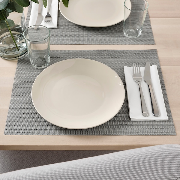 IKEA FÄRGKLAR plate, 10 in, 4 pack Glossy Beige, Ikea Ireland | 4286OVXAP