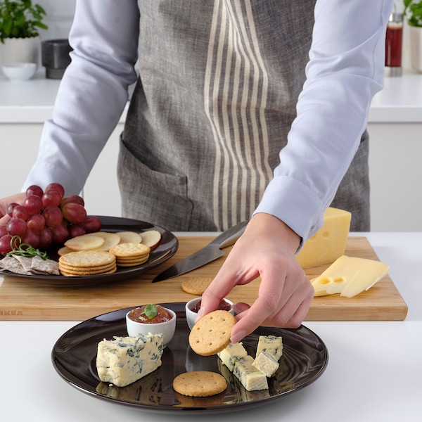 IKEA FÄRGKLAR plate, 10 in, 4 pack Glossy Brown, Ikea Ireland | 9578QDFMO