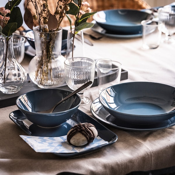 IKEA FÄRGKLAR plate, 10 in, 4 pack Glossy Dark Turquoise, Ikea Ireland | 9742QCPXB