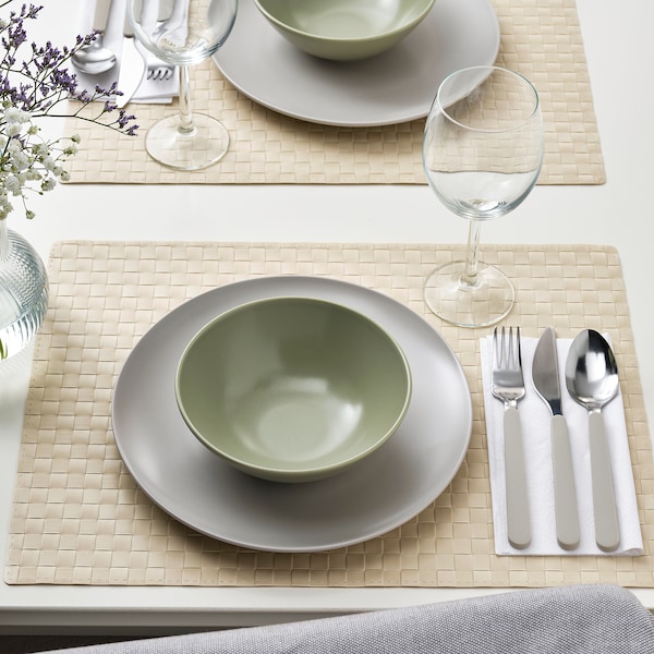 IKEA FÄRGKLAR plate, 10 in, 4 pack Matte Light Gray, Ikea Ireland | 4967ILHMW