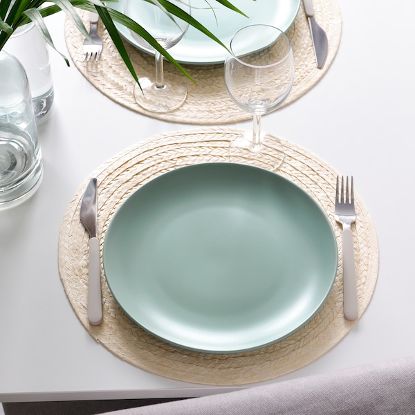 IKEA FÄRGKLAR plate, 10 in, 4 pack Matte Light Turquoise, Ikea Ireland | 1982TZIHB