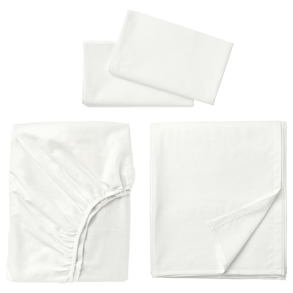 IKEA FÄRGMÅRA sheet set, Queen White, Ikea Ireland | 3249UYWQI