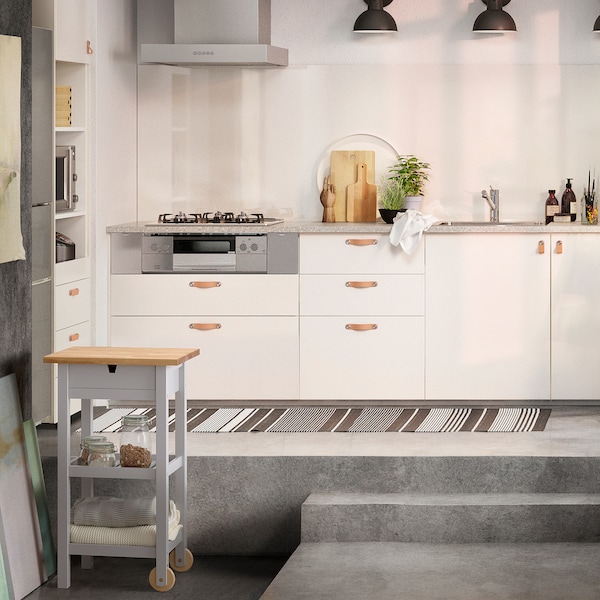 IKEA FÖRHÖJA kitchen cart, 20 7/8x16 7/8 in Birch / Gray, Ikea Ireland | 2395YEJHB