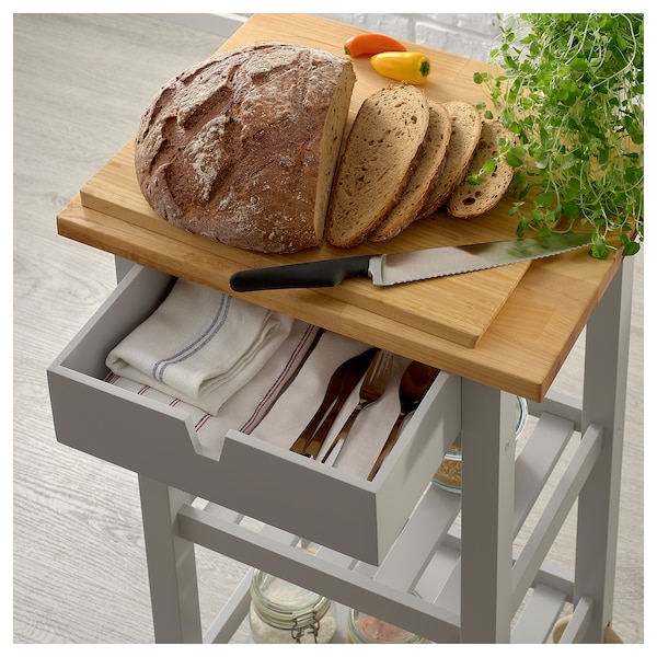 IKEA FÖRHÖJA kitchen cart, 20 7/8x16 7/8 in Birch / Gray, Ikea Ireland | 2395YEJHB