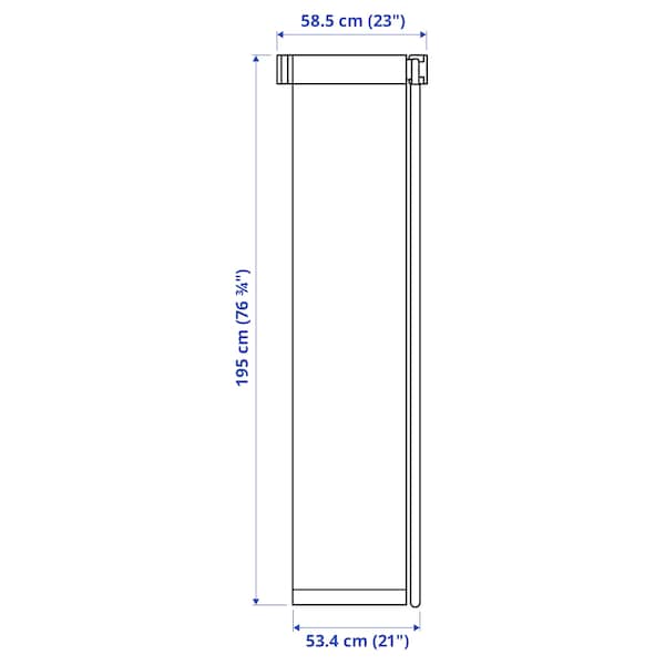 IKEA FRIDANS black-out roller blind, 23x76 ¾ in Blue, Ikea Ireland | 7954JQKOW