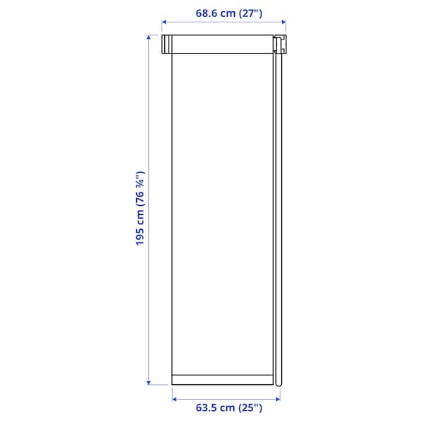 IKEA FRIDANS black-out roller blind, 27x76 ¾ in Blue, Ikea Ireland | 5463WFKSM