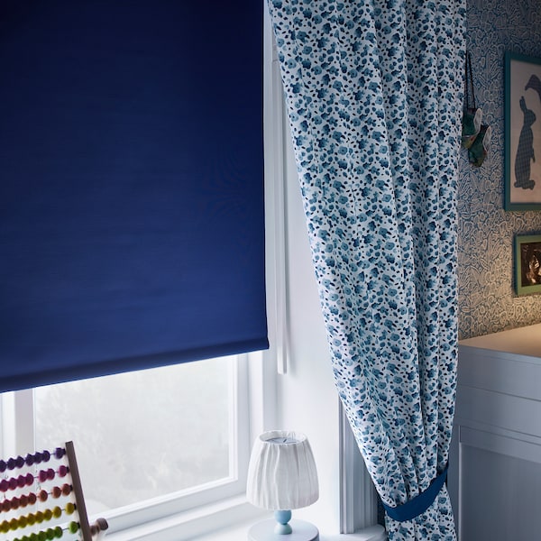 IKEA FRIDANS black-out roller blind, 36x76 ¾ in Blue, Ikea Ireland | 0295EJDLZ