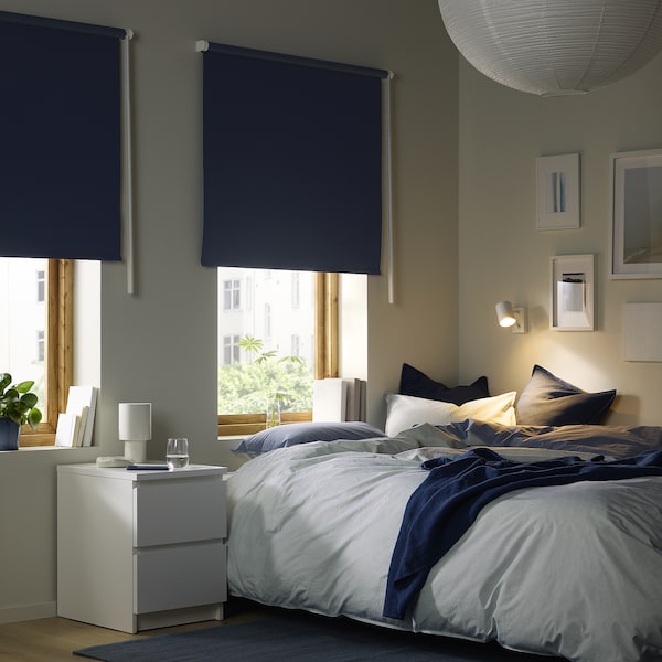 IKEA FRIDANS black-out roller blind, 42x76 ¾ in Blue, Ikea Ireland | 8952VFXMJ