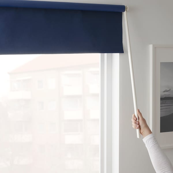 IKEA FRIDANS black-out roller blind, 42x76 ¾ in Blue, Ikea Ireland | 8952VFXMJ