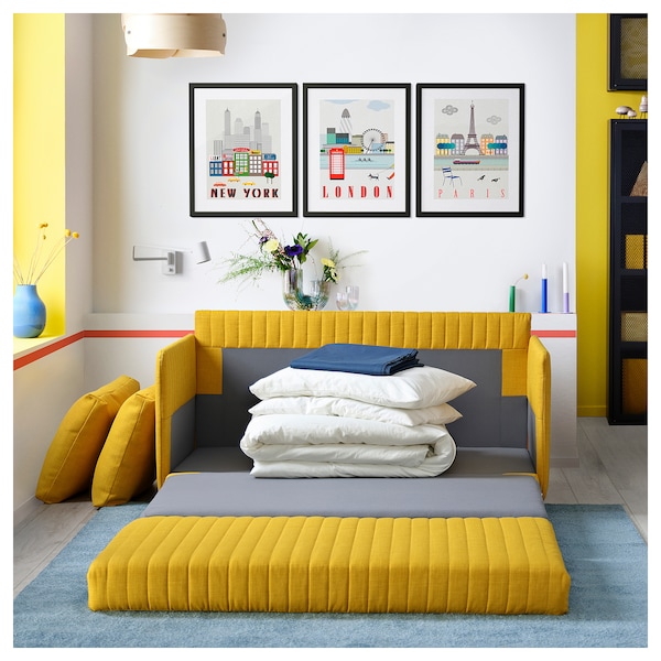 IKEA FRIDHULT sleeper sofa, Skiftebo yellow, Ikea Ireland | 1329GSIRT