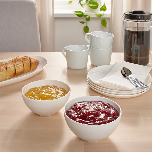 IKEA FRÖJDEFULL bowl, white, 4 ½ in, 2 pack, Ikea Ireland | 4902LEGFS