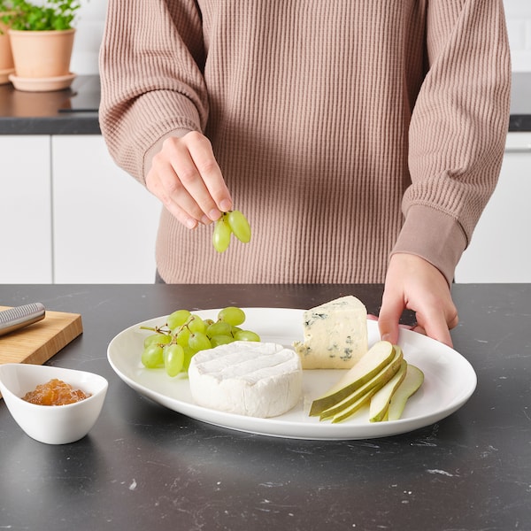 IKEA FRÖJDEFULL plate, white, 13 ½x10 in, Ikea Ireland | 6217YHCRB