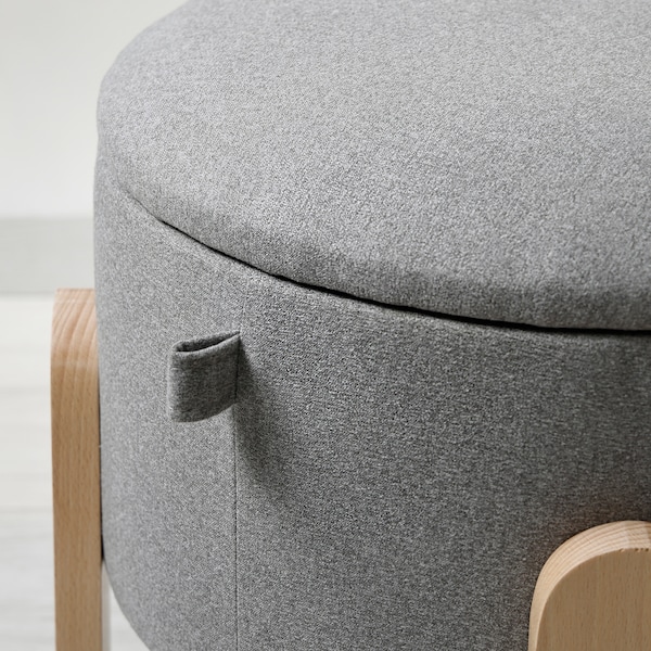 IKEA FÖRLUNDA pouffe Tonerud Gray, Ikea Ireland | 7618NLACX