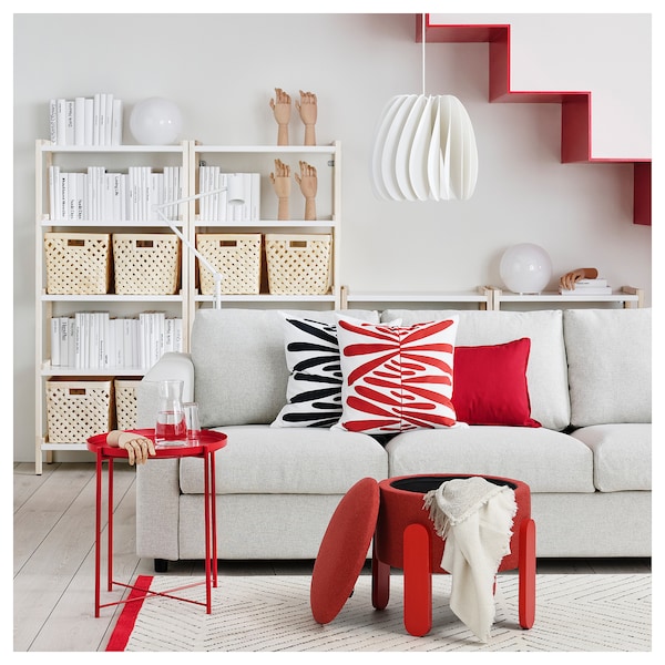 IKEA FÖRLUNDA pouffe Tonerud Red, Ikea Ireland | 2134STHAW