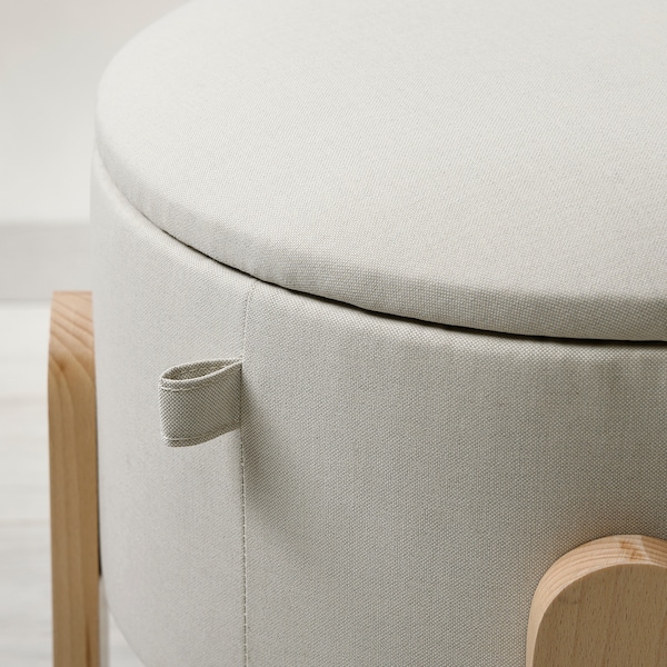 IKEA FÖRLUNDA pouffe Vissle Beige, Ikea Ireland | 5237ECMYI