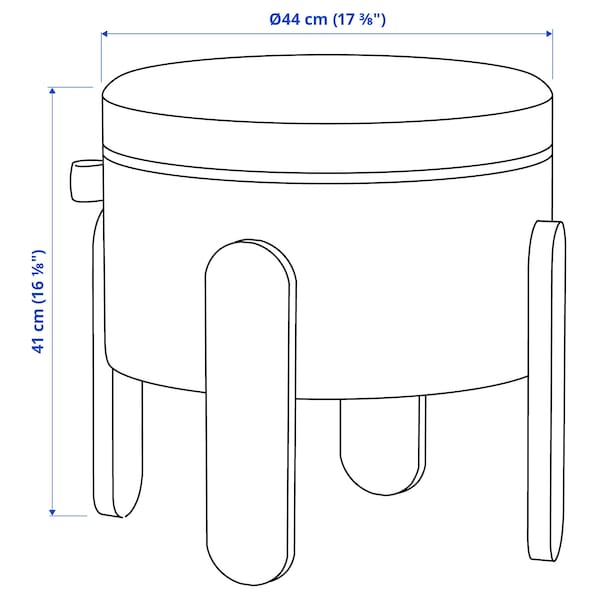 IKEA FÖRLUNDA pouffe Vissle Beige, Ikea Ireland | 5237ECMYI