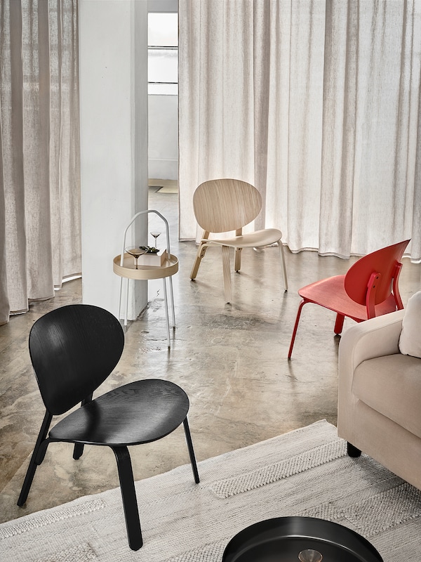 IKEA FRÖSET chair Red Stained Oak Veneer, Ikea Ireland | 9275RFPZL
