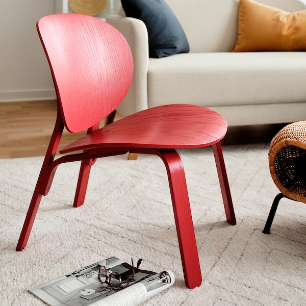 IKEA FRÖSET chair Red Stained Oak Veneer, Ikea Ireland | 9275RFPZL