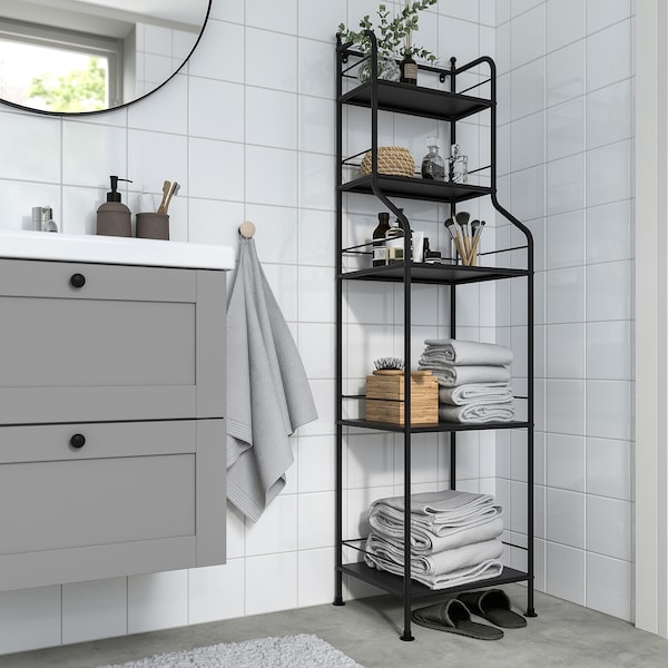 IKEA FRÖSJÖN shelf unit, 15 3/4x61 3/8 in Black, Ikea Ireland | 6809DHLCE