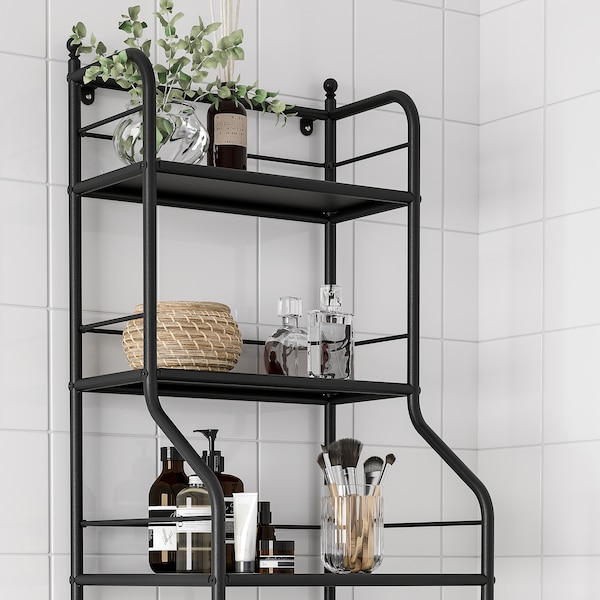 IKEA FRÖSJÖN shelf unit, 15 3/4x61 3/8 in Black, Ikea Ireland | 6809DHLCE
