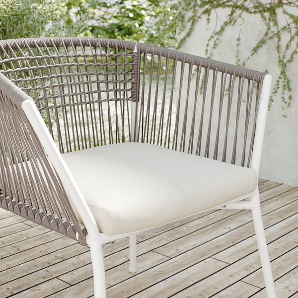 IKEA FRÖSÖN cover for chair pad, 17 3/8x17 3/8 in Outdoor Beige, Ikea Ireland | 7563KXIWD
