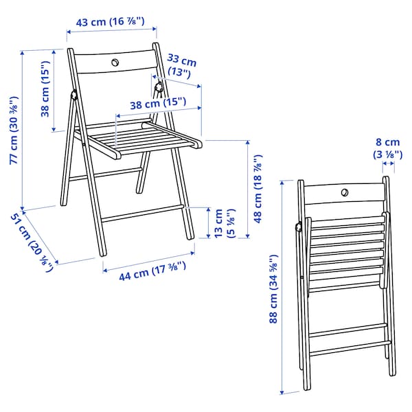 IKEA FRÖSVI folding chair Black, Ikea Ireland | 9631VQJFN