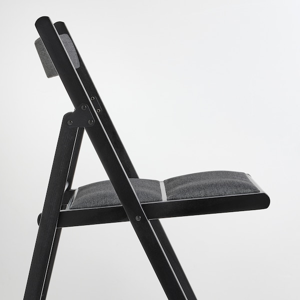 IKEA FRÖSVI folding chair Black / Knisa Dark Gray, Ikea Ireland | 3982GYFAB
